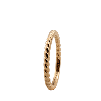 Christina Collect gold plated collecting ring - Rope